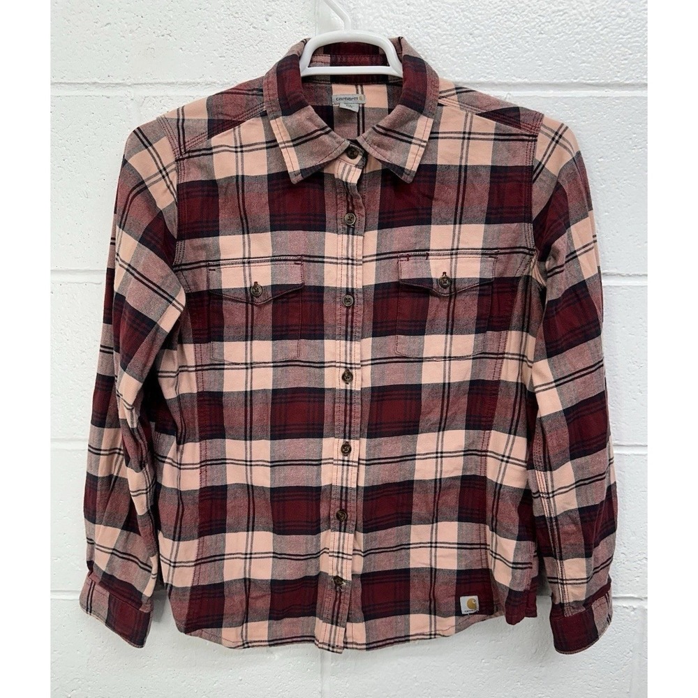 Carhartt 100714 Women's Hamilton Flannel Shirt II / Size Large 12/14